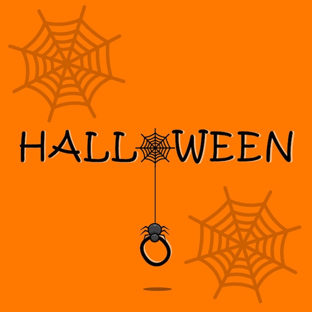 happy halloween krijgt kaart cartoon vectorillustratie