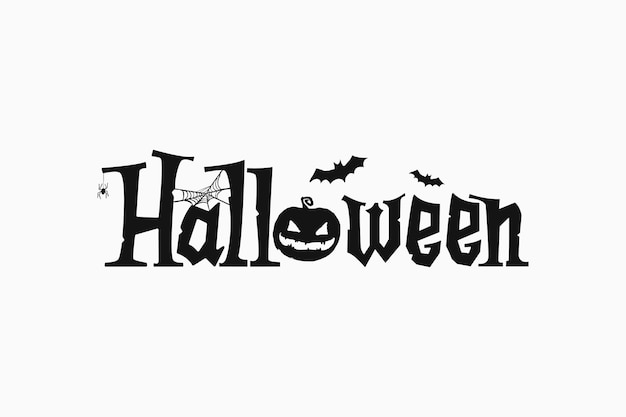 Happy Halloween lettering, vector holiday quote. Handwritten Halloween typography.