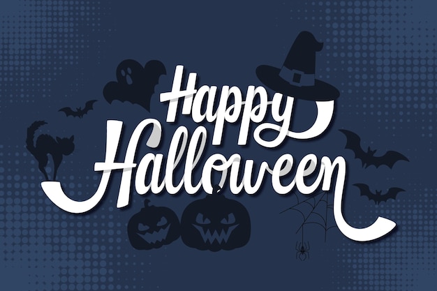 Happy halloween - lettering