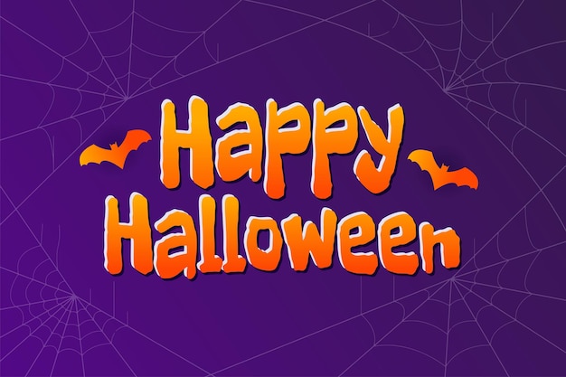 Happy halloween lettering