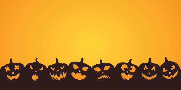 Happy Halloween night background Vector illustration