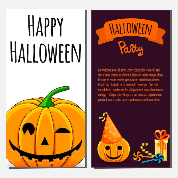 happy halloween party invitation template