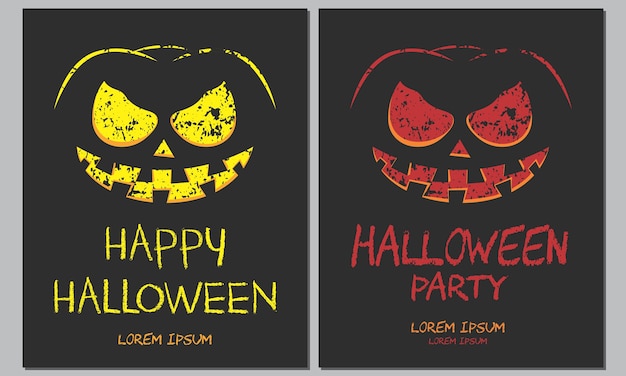 Happy halloween party posters