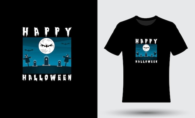 Happy Halloween party t shirt template