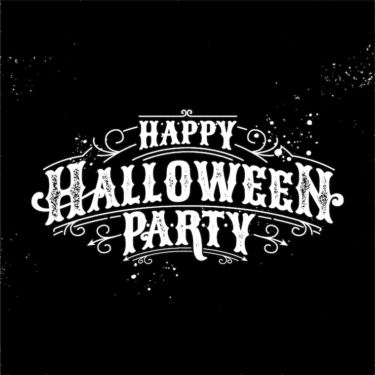 Vector happy halloween party 