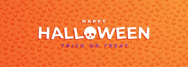 Happy halloween pattern wallpaper design