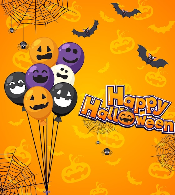 Happy halloween poster template