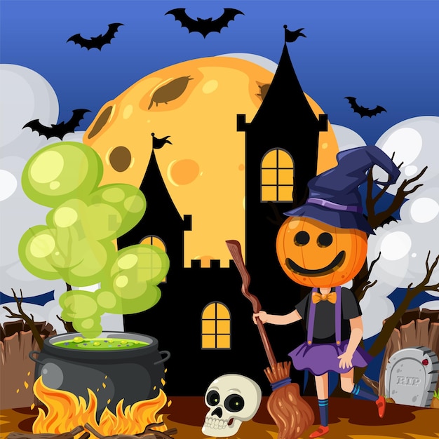 Happy Halloween Poster Template