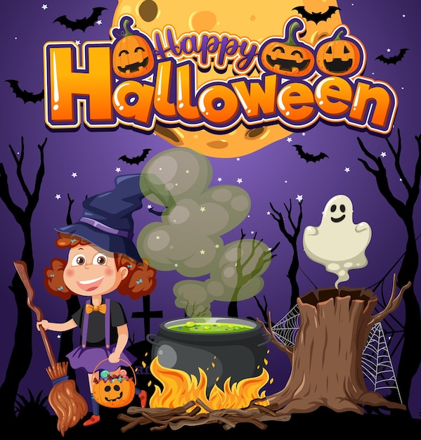 Happy Halloween Poster Template