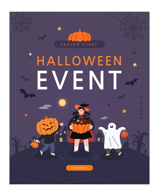 happy halloween poster.