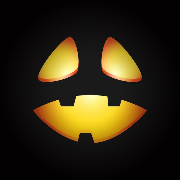 Happy halloween pumpkin face background