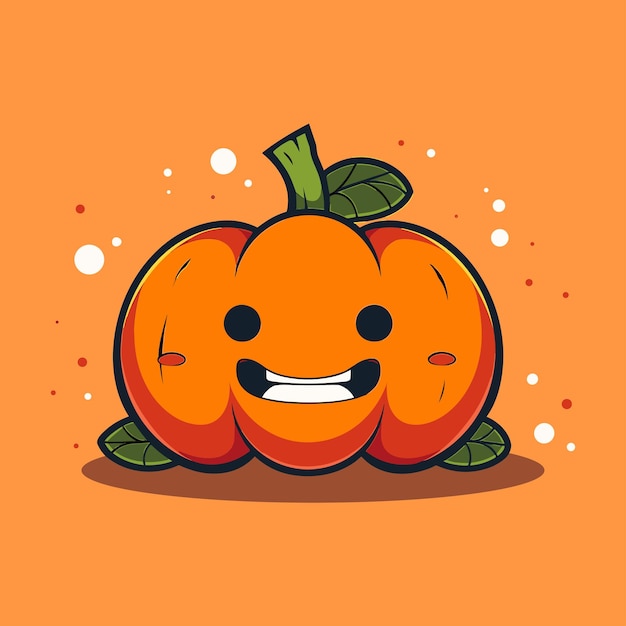 Happy Halloween Pumpkin vector art Illustration