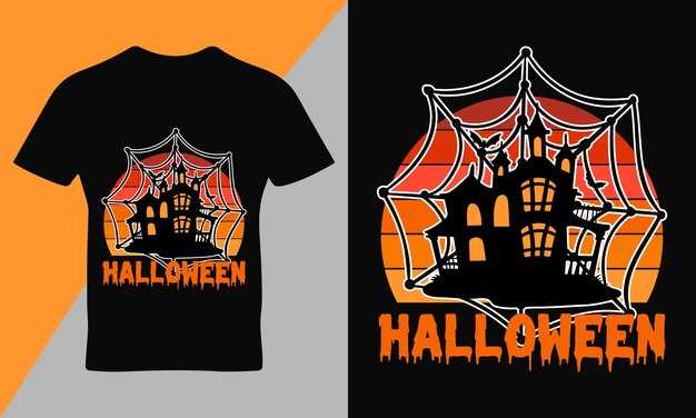 Happy halloween quote typography t-shirt  template design vector