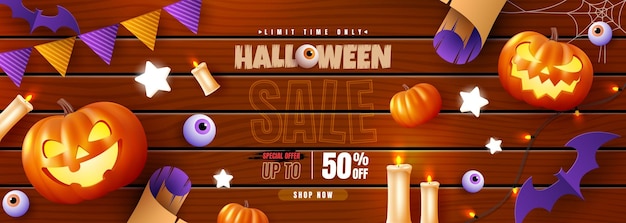 Happy halloween sale background