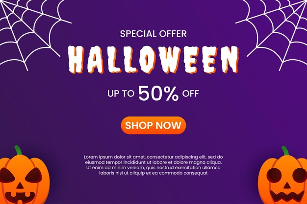 Happy Halloween Sale Speciale Aanbieding Achtergrond