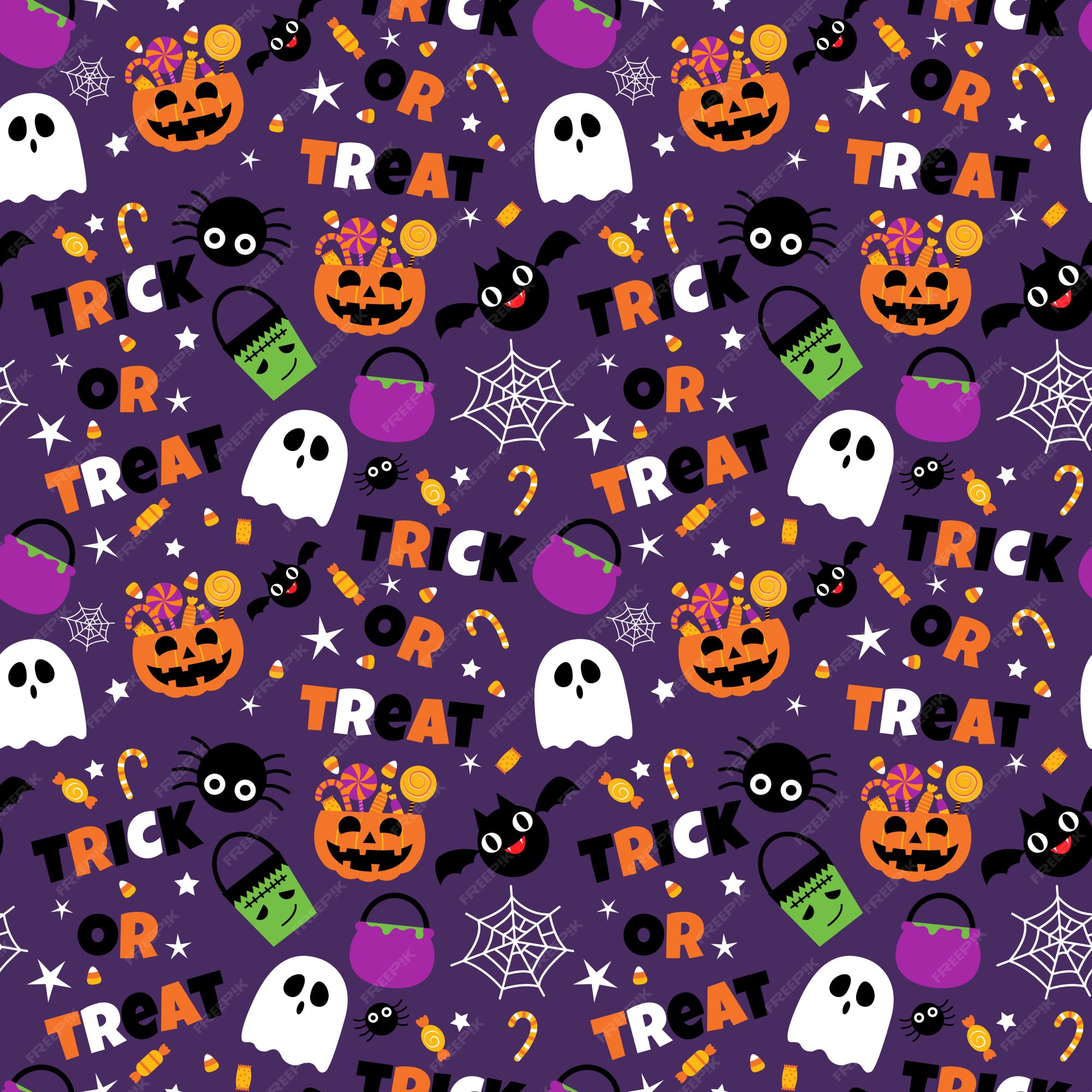 Halloween Pattern Wallpaper