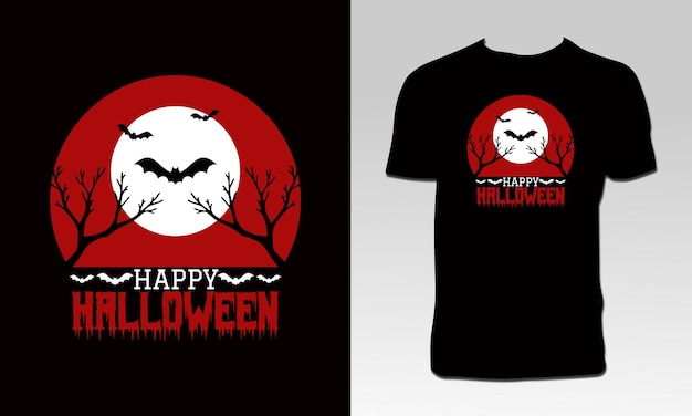 ハッピーハロウィンTシャツのデザイン