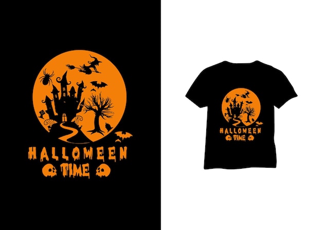 ハッピーハロウィンTシャツのデザイン