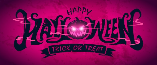 Happy halloween-tekstbanner