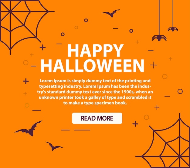 Happy Halloween Template of a festive poster