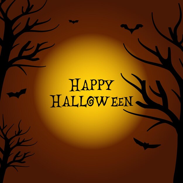 Happy Halloween Text Banner, design Vector