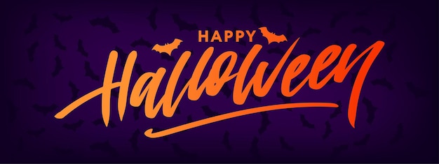 Happy Halloween Text Banner Lettering Holiday Special Offer Купить сейчас