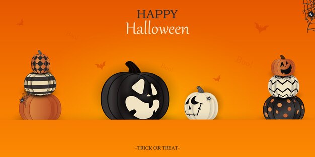 ハッピーハロウィン。トリック・オア・トリート。ブー。幽霊の休日の概念