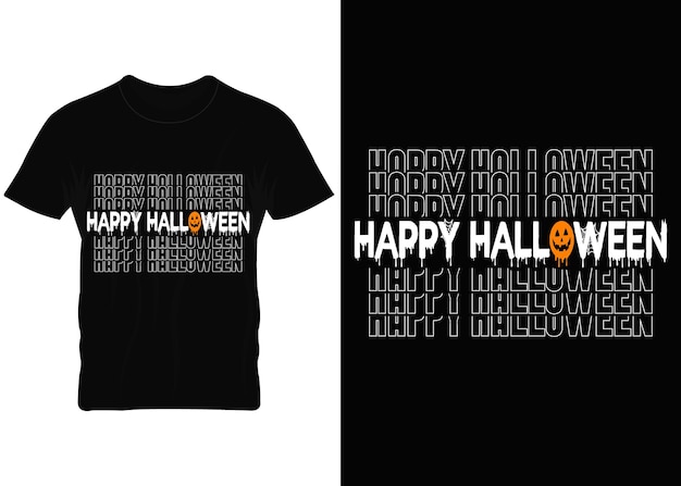 happy halloween typography