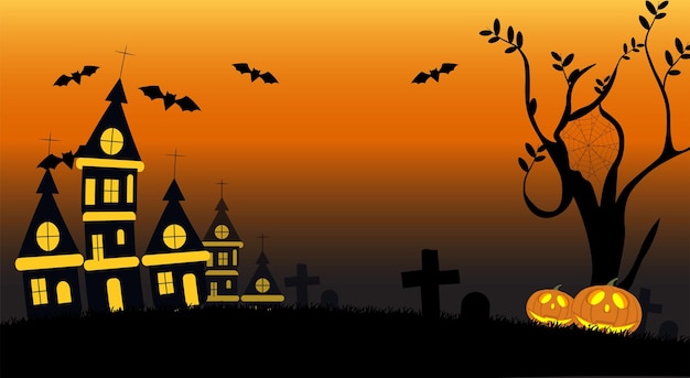 Happy halloween vector illustration