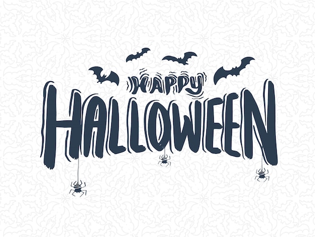 Felice lettering vettoriale di halloween.