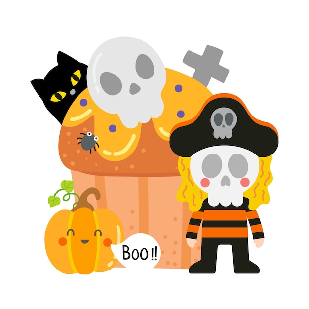 Happy halloween-vector.