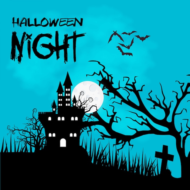 Happy Halloween with creative design vector