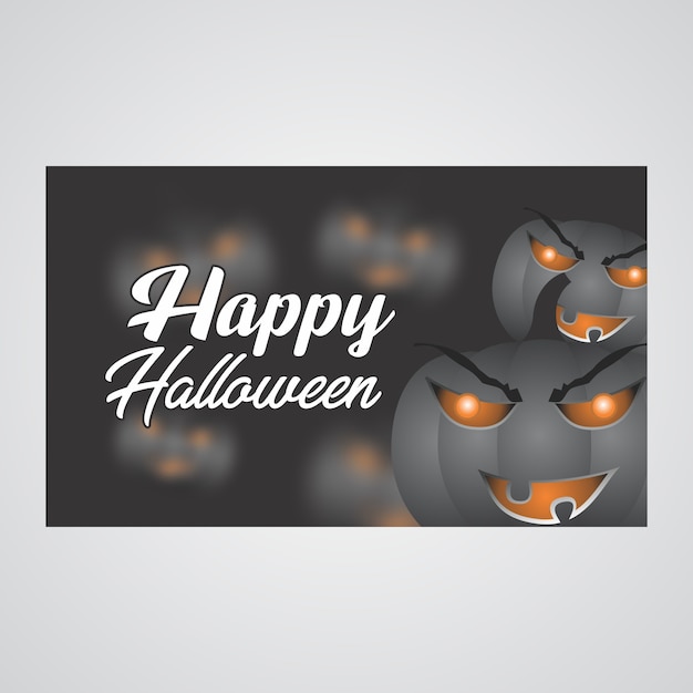 Vector happy halloween