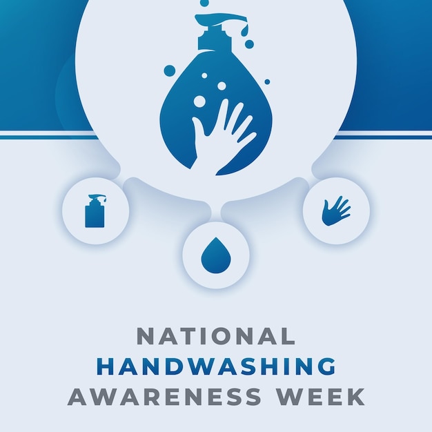 Happy Handwashing Awareness Week Viering Vector Design Illustratie voor Achtergrond Poster Banner