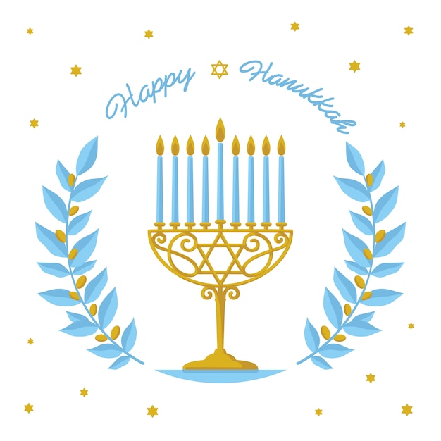 Happy hanukkah greeting