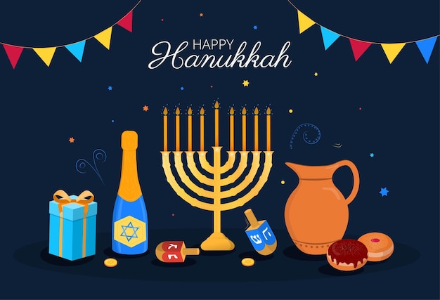 Happy hanukkah poster