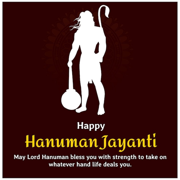 Happy Hanuman Jayanti Creative Vector Illustration