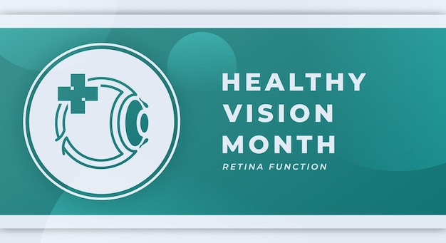 Happy Healthy Vision Month Celebration Vector Design Illustratie voor Achtergrond Poster Banner