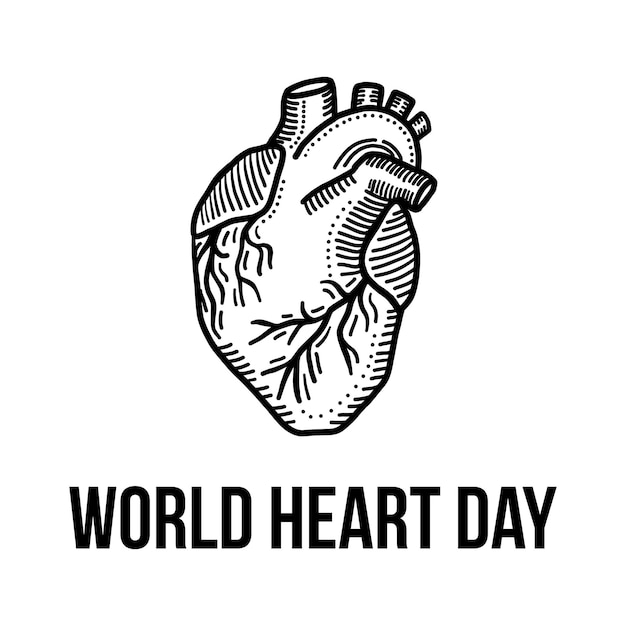 Концепция счастливого дня сердца Нарисованная рукой иллюстрация векторной концепции счастливого дня сердца для веб-дизайна