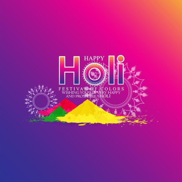 Happy holi-illustrazione astratta di holi.