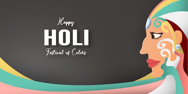 Banner happy holi