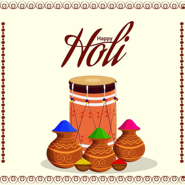 Happy holi celebration background