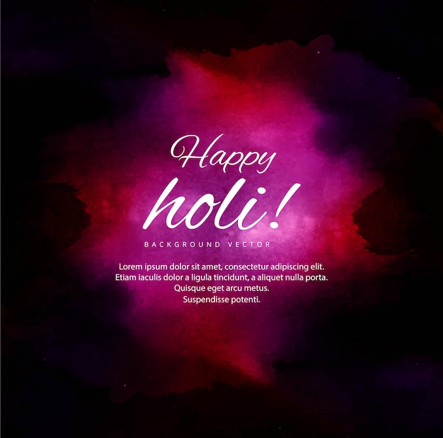 Happy Holi Colorful Background for Festival of Colors celebration