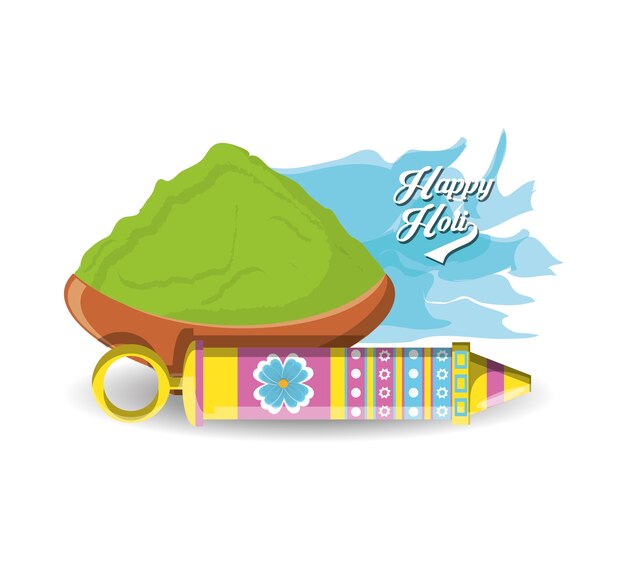 Vector happy holi design