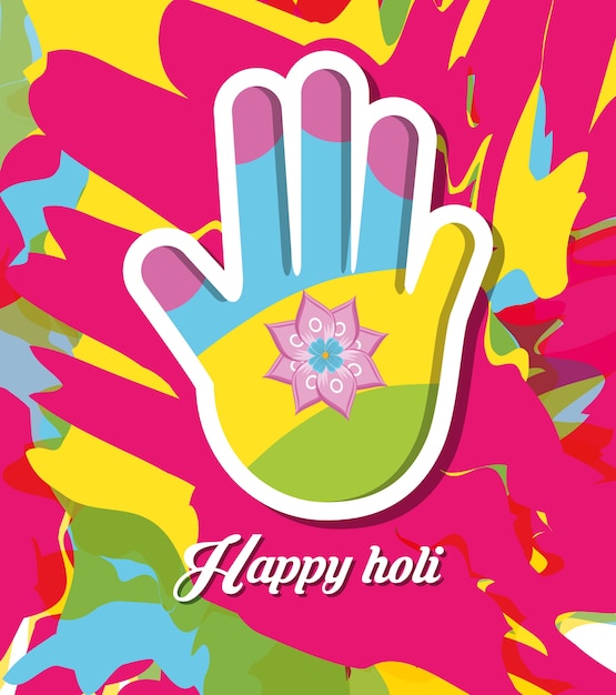 Happy holi design