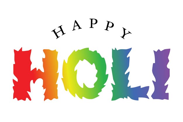 Vector happy holi festival of color greeting vector illustration