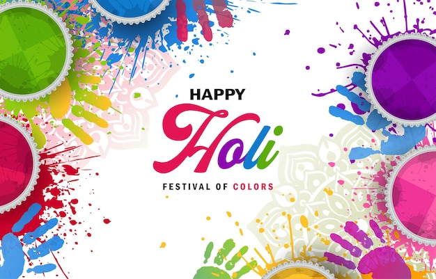 Happy holi festival of colors