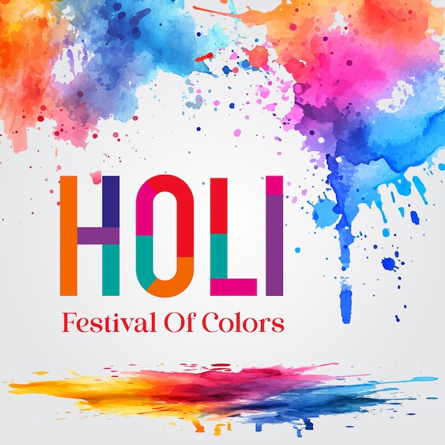 Happy holi festival of colors