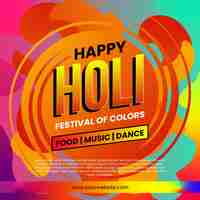 Vector happy holi festival illustration vector