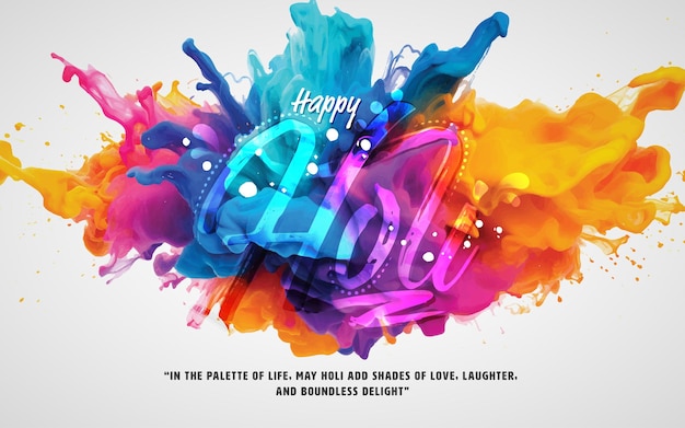 Vector happy holi festival vector background design template